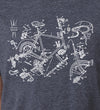 Exploded Bike - SFCycle - 3 bike t-shirts