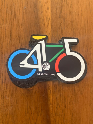 415 Bike Sticker